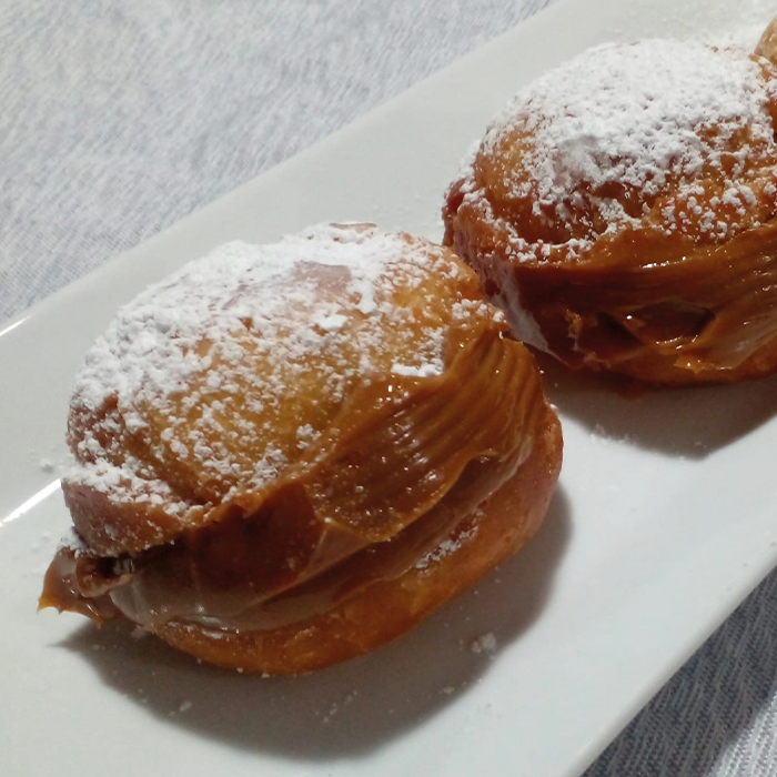 Berlín con manjar libre de gluten