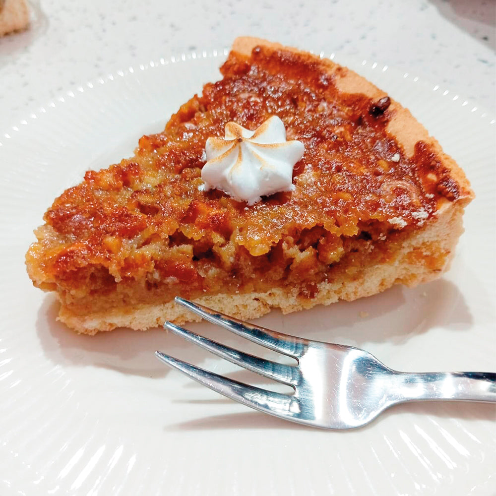 Trozo de Kuchen de nuez libre de gluten