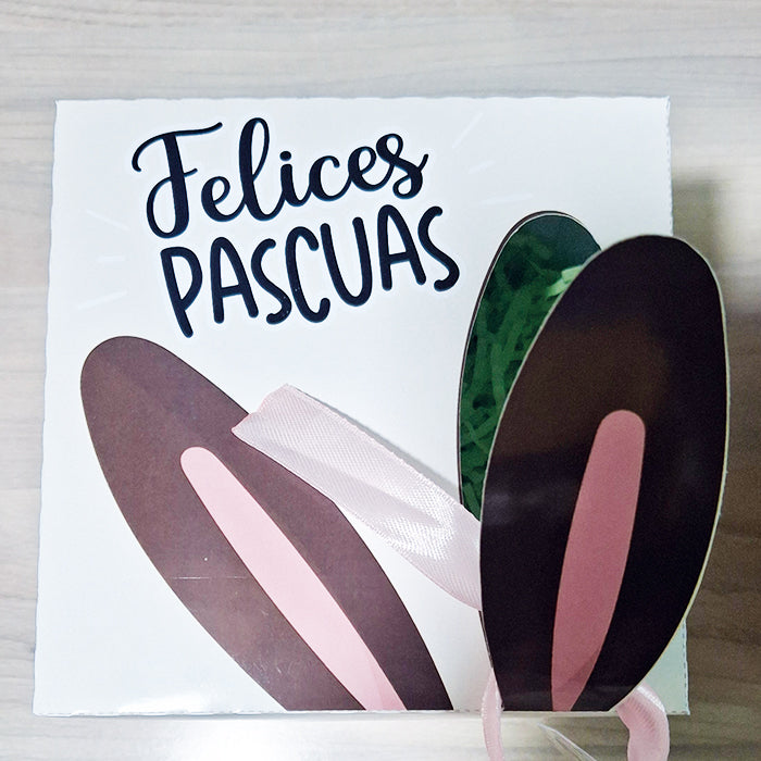 Cajita rosa de conejito libre de gluten y lactosa