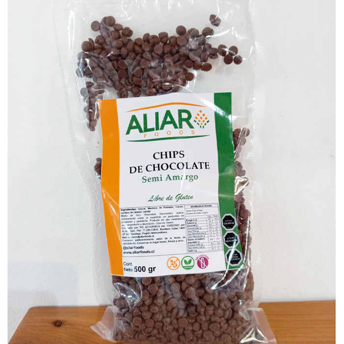 Chip de chocolate sin gluten- vegano