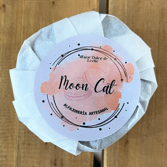 Alfajor Moon cat  con lactosa sabor Dulce de leche