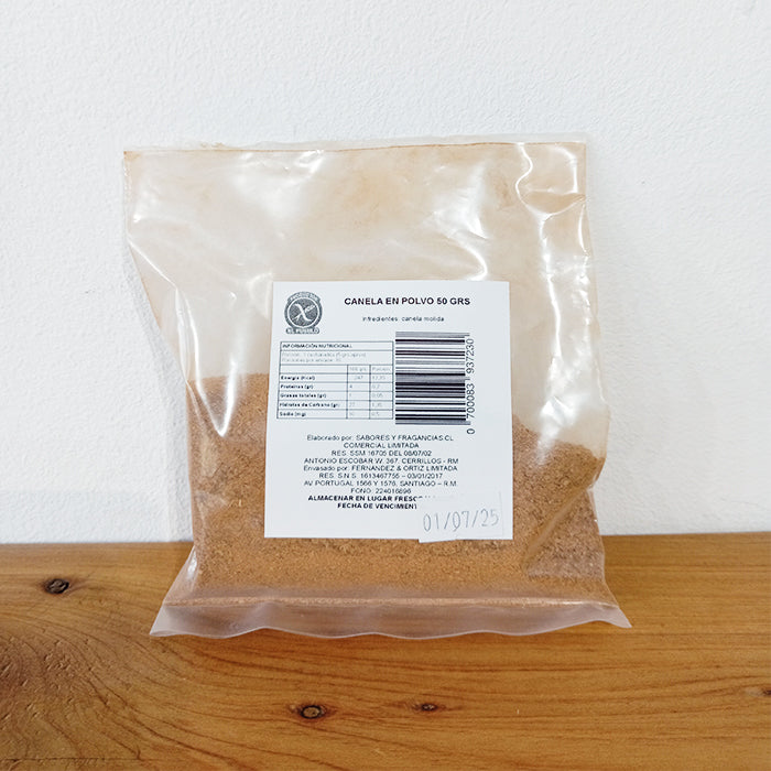 Canela en polvo libre de gluten