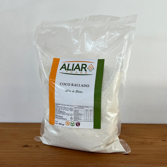 Coco Rallado Aliar foods 500 gr Sin Gluten