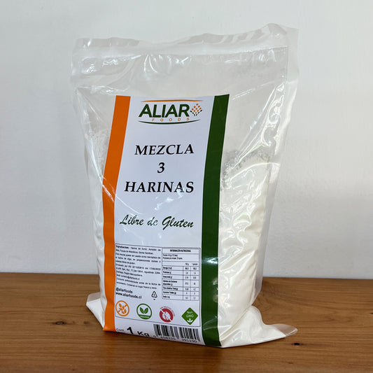 Mezcla Tres Harinas x 1 Kg Sin Gluten