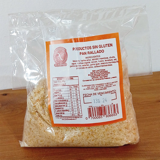 Pan rallado libre de gluten