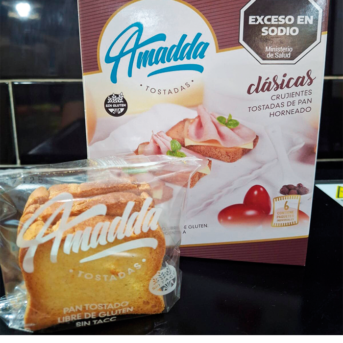 Pan tostado libre de gluten