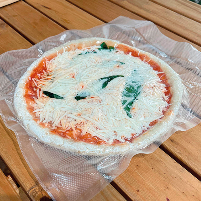 Pizza margarita vegana libre de gluten