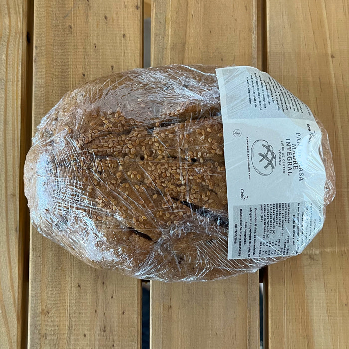 Pan de masa Integral Libre de Gluten y Vegano