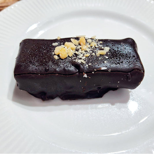 Tipo snicker manjar maní libre de gluten