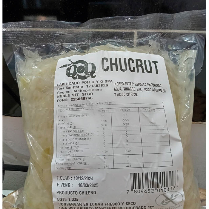 Chucrut libre de gluten