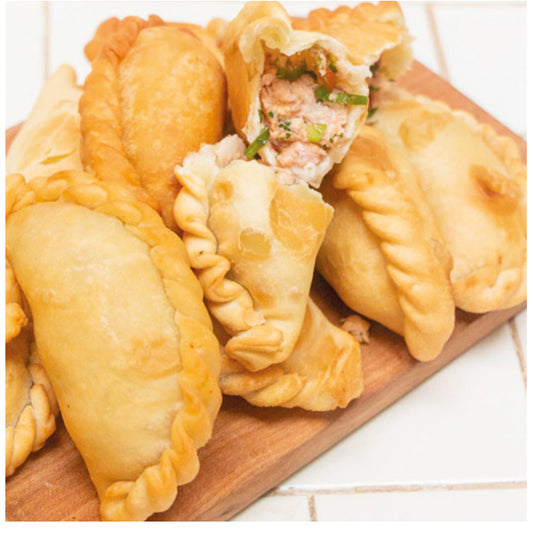 Empanadas de mariscos libre de gluten y lactosa
