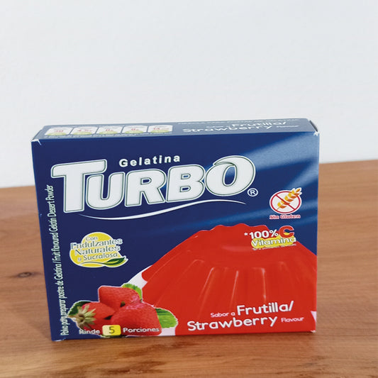 Gelatina sabor frutilla libre de gluten