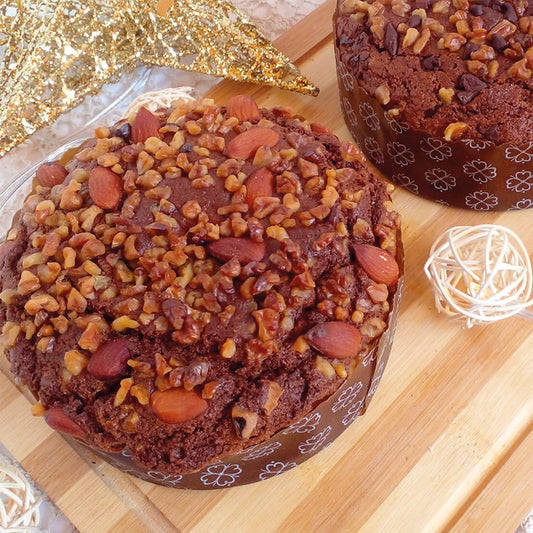 Pan de pascua de nueces y almendras libre de gluten y lactosa